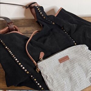 Old Trend Elegant Black and Brown Genuine Leather Women's Shoulder Bag